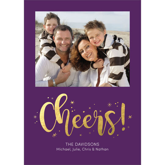 Foil Cheers! Holiday Photo Cards